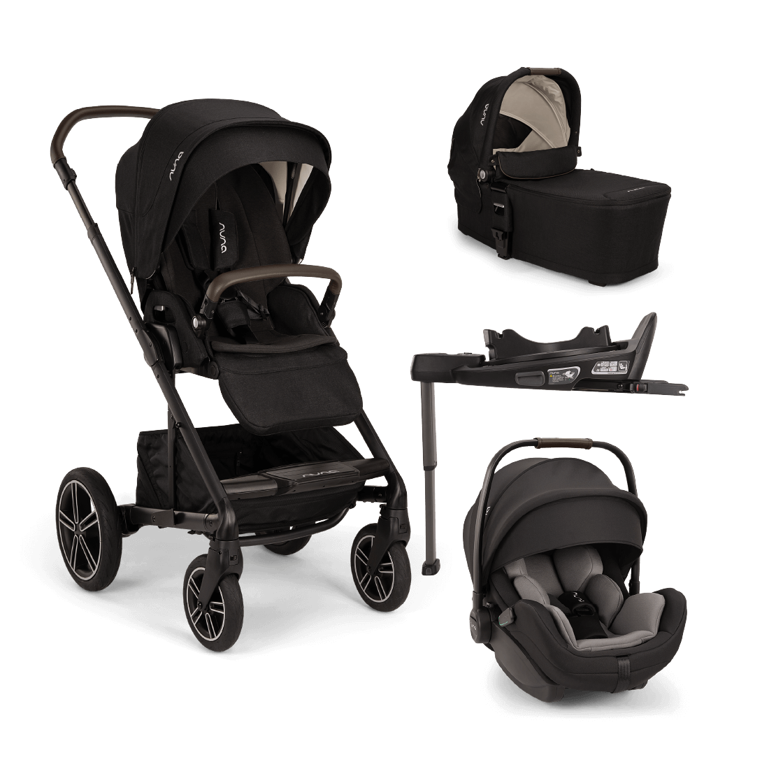mixx™ next + mixx™ next carry cot + arra™ flex + base curv travel system
