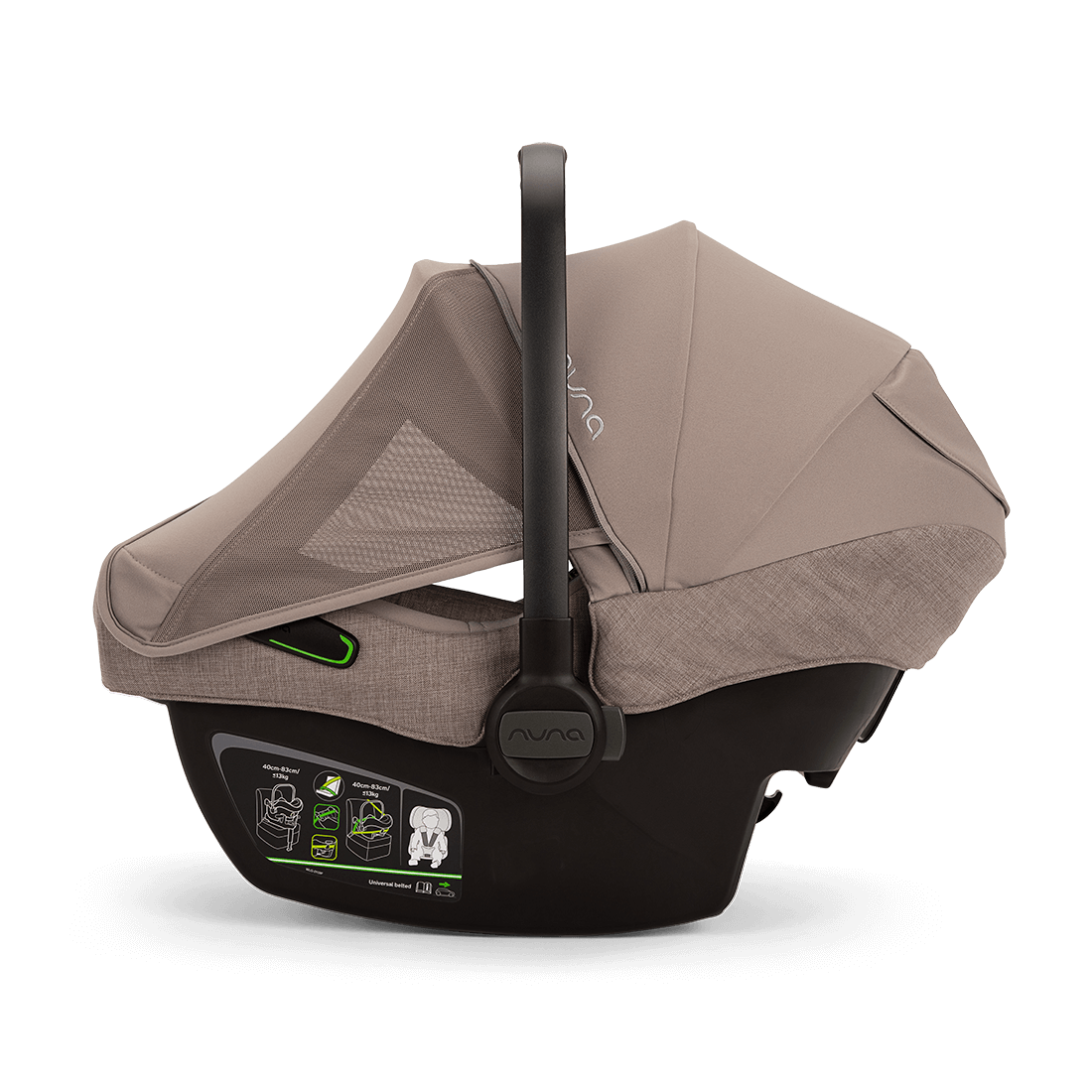 Nuna PIPA next profilo con pannelli di ventilazione