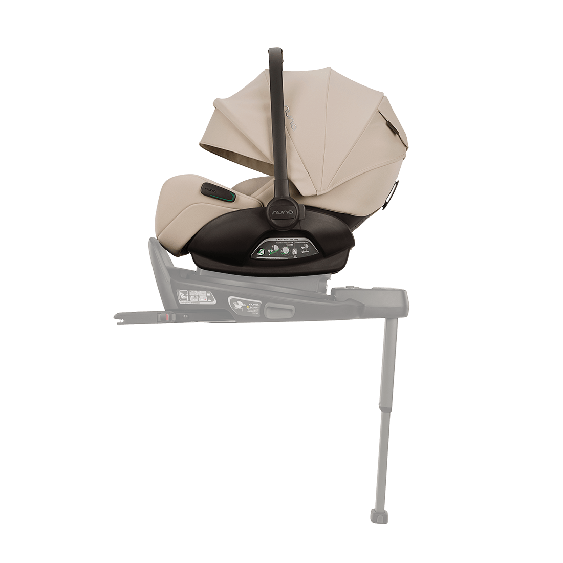 Nuna ARRA Flex su base, vista profilo