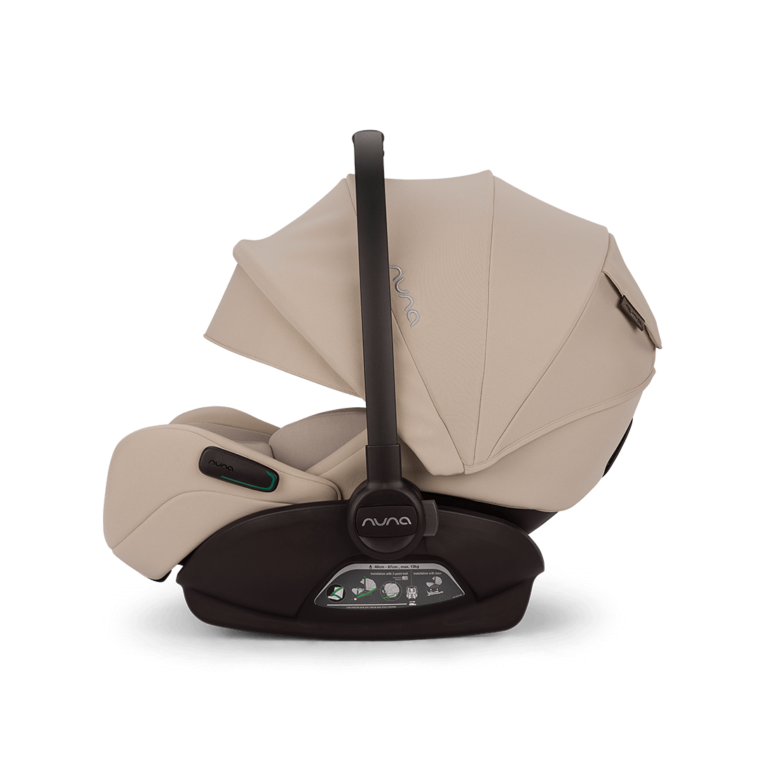 Nuna ARRA Flex profilo, posizione quasi piana