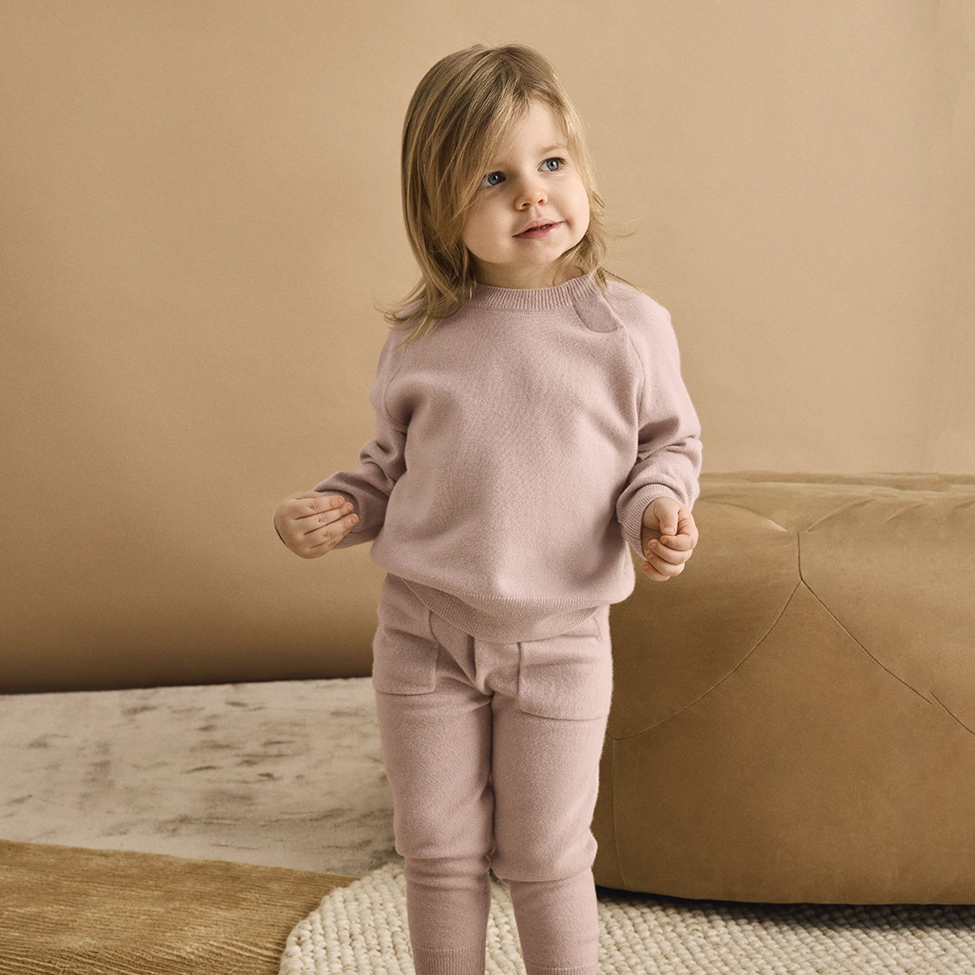 Conjunto de Dos Piezas de Cachemira Infantil