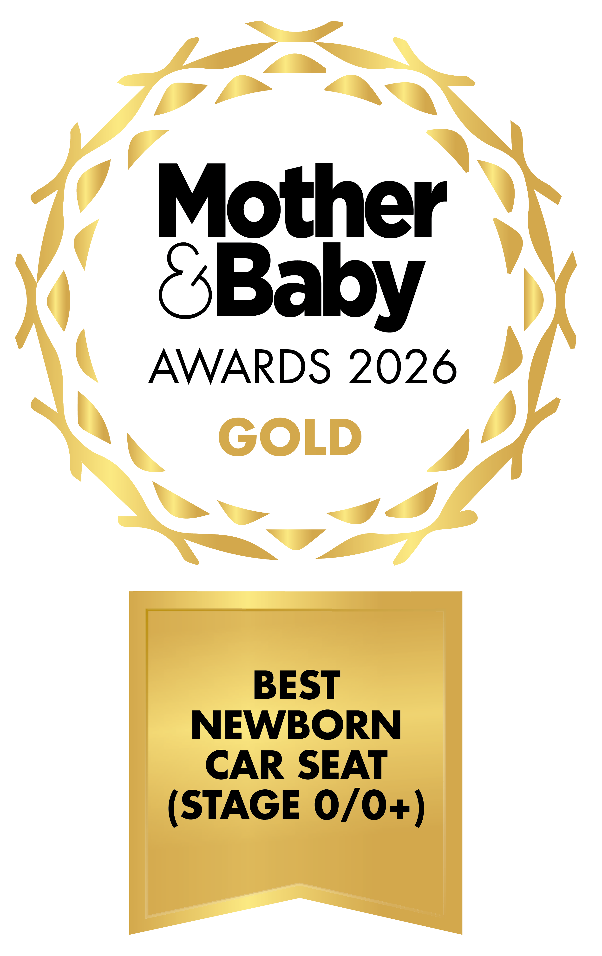 Mother & Baby Awards 2026 GOLD winner for &ldquo;Best newborn car seat&rdquo; when combined with the BASE curv