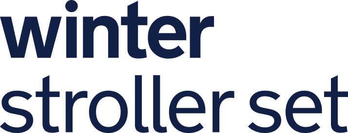 Winter stroller set logo